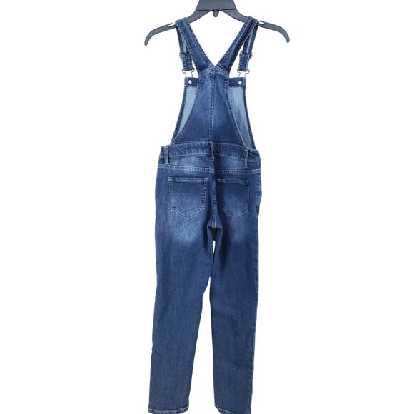 So Youth's Size 10 Skinny Denim Bib Overalls - Picture 2 of 7